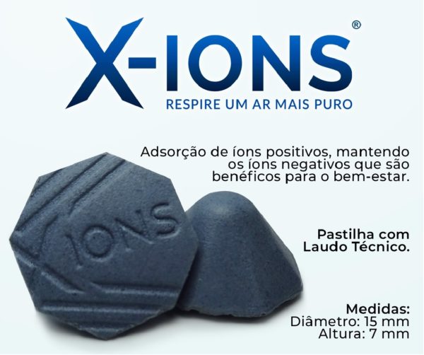 Pastilha X-IONS Negativo – Purificador de Ar