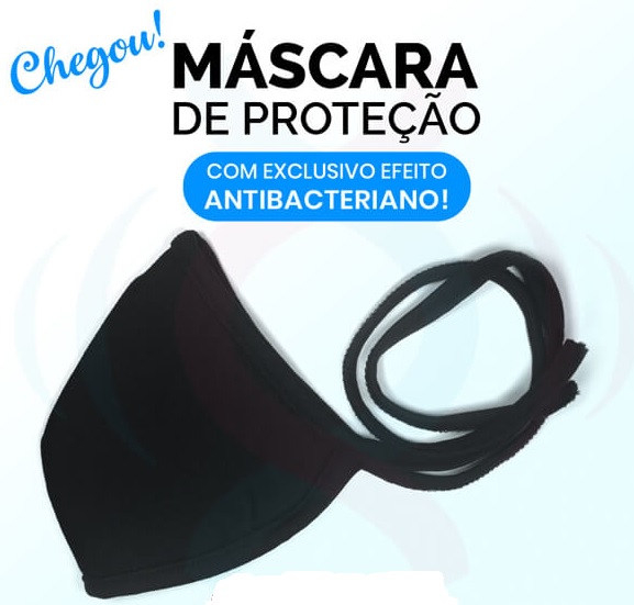 Máscara de Proteção Antibacteriana e COVID19